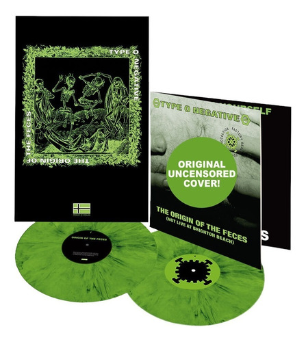 Type O Negative The Origin Of The Feces 2 Lp Green Vinyl