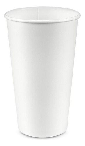 Vaso De Papel 16 Oz Blanco Bebida Caliente 1 Manga 50 Pzas.