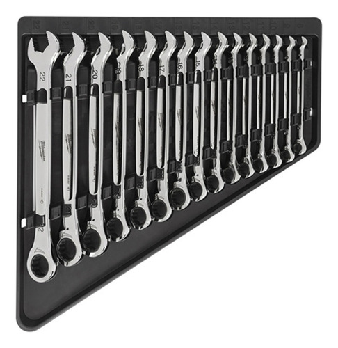 Juego De Llaves Combinadas Milwaukee 48-22-9516 Color Plateado
