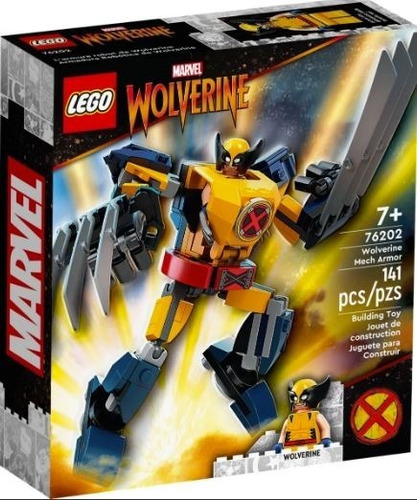 Bloques Lego Marvel 76202 Armadura Robótica De Wolverine