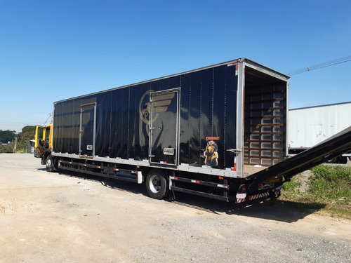 Imagem 3 de 15 de Vw 13190 4x2 Bau 12 Metros Ano 2012 Plataforma Hidraulica