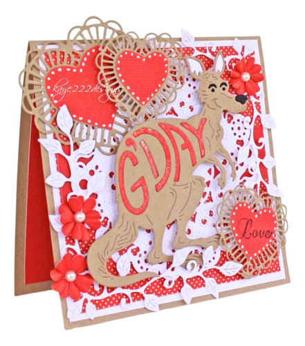 Suaje De Corte De Corazon / Two Of Hearts Die