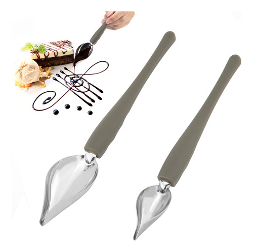 2 Cucharas De Precisin Para Decoracin De Dibujo Culinario, D