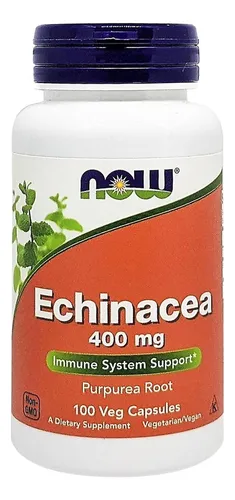 Raíz De Equinácea Purpurea 400 Mg 100 Cápsulas Naturales