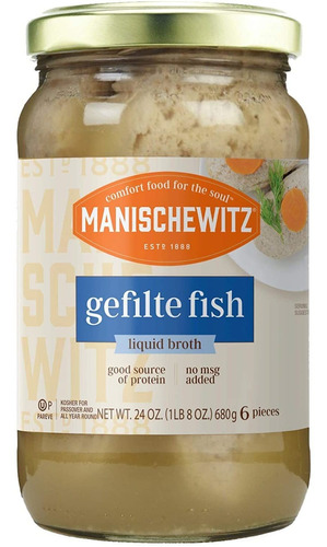 Manischewitz Gefilte Fish In Liquid Broth Kosher Pascua Impo