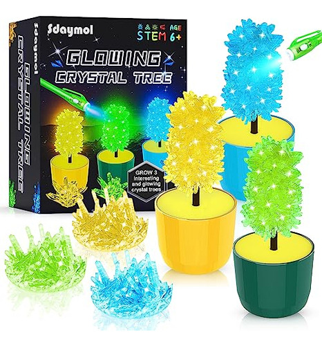 Glowing Crystal Growing Kit, Science Kits For Kids Age ...