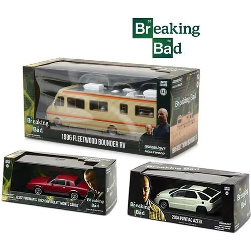 Breaking Bad 3 Autos 1:43 Camper Monte Carlo Pontiac Aztek