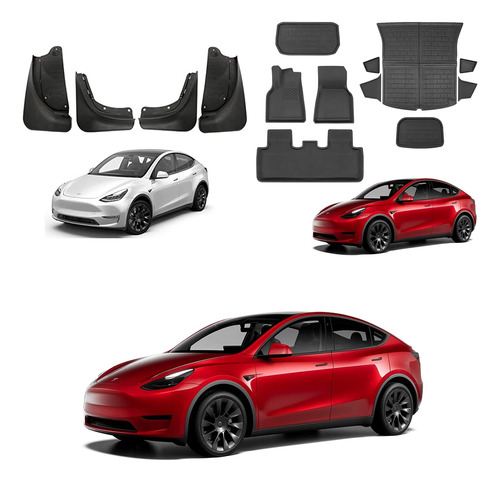 Aletas Para Barro Tesla Modelo Y Y 11 Alfombrillas Tesla Mod