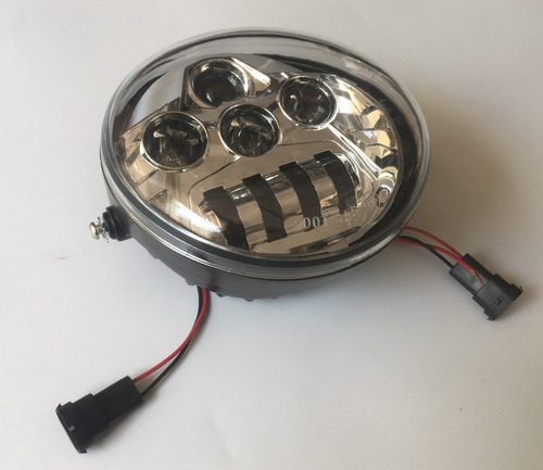 Faro De Led Cromado Para Harley Davidson Vrod
