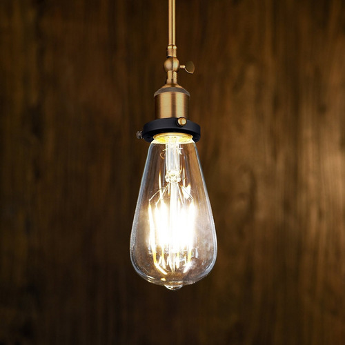 Imagem 4 de 10 de Lâmpada Led Filamento 4w St64 Vintage Retrô Luz Ambar