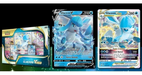 Cartas Pokemon Box Coleção Especial Glaceon V-astro - Copag