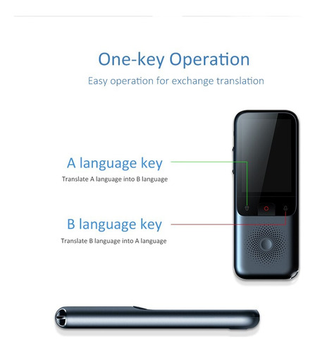Dispositivo Traductor De Voz Instantáneo Con 138 Idiomas T11