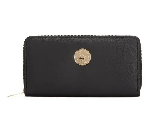 Cartera Polo Club Para Mujer Con Llavero Y Pulsera Negro Yt0