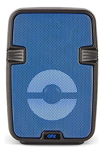 Altavoz Bluetooth Qfx Bt-60-bl De 4 Con Luces Led - Azul