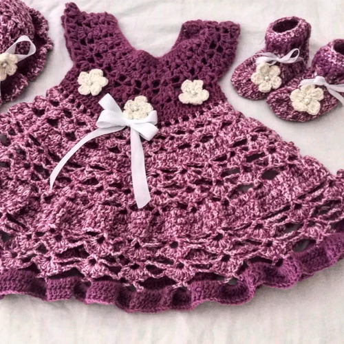 Conjuntos De Vestidos En Crochet