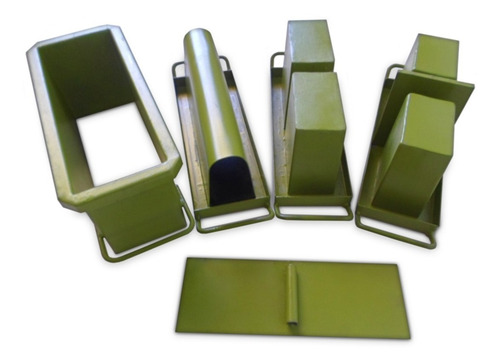 Imagem 4 de 4 de Kit Forma Bloco,meio Bloco Ecanaleta 15 Com Fundo Jalossimaq