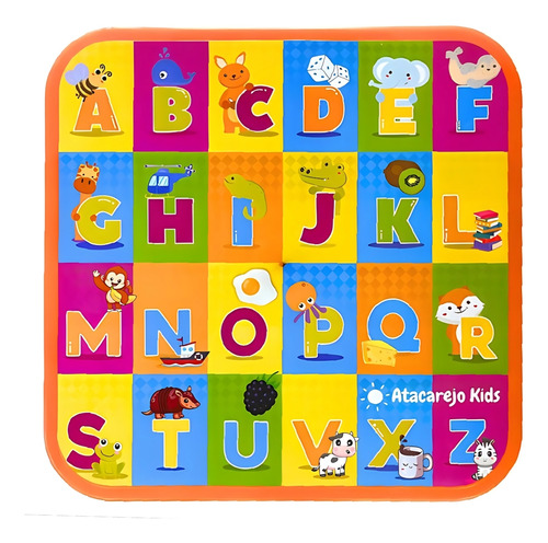 Mesinha Infantil Educativa Didática Alfabeto Com Cadeira