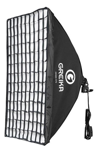 Softbox Greika Iluminador 50x70 Com Difusor, Soquete, Grid