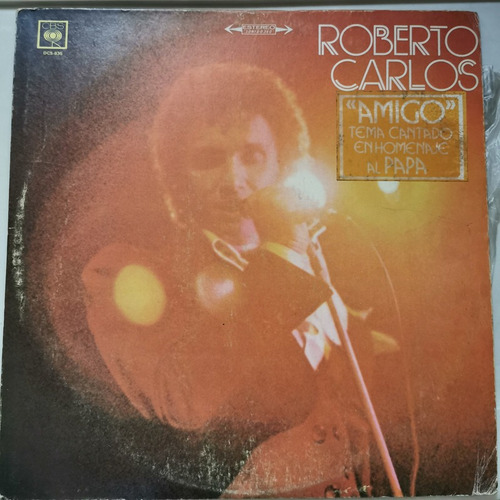 Disco Lp:roberto Carlos- Amigo Tema Cantado