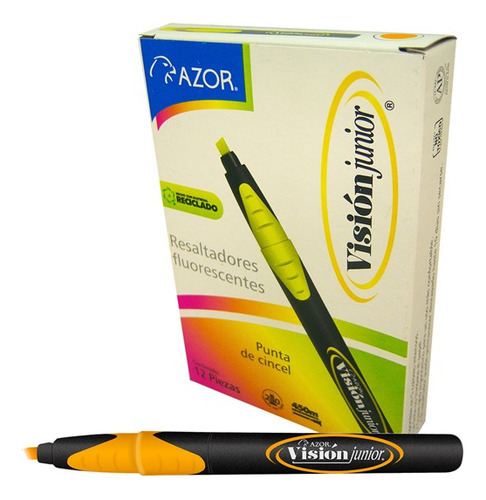Marcatextos Azor Vision Junior 2800na Naranja Cincel 12pzas