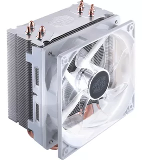 ENFRIADOR DE CPU COOLER MASTER WHITE EDITION PARA INTEL Y AMD WHITE LED