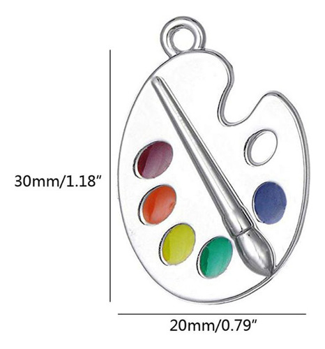 Para Pincel Criativo, Paleta De Tinta Colorida, Brinco