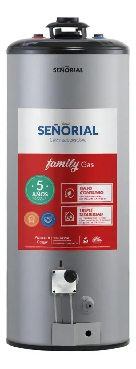Termotanque a Gas Señorial 85 Litros Multigas Family Premium