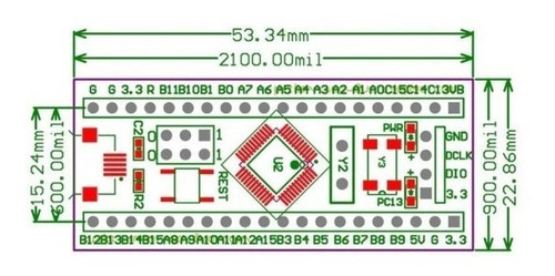 Tarjeta Desarrollo Stm32f103c8t6 Armcortex-m3 Stm32, Arduino