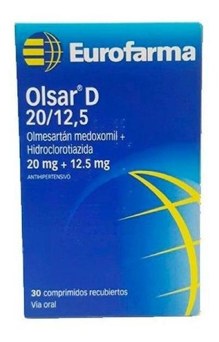 Olsar D  20 Mg/12.5 Mg  30 Comprimidos
