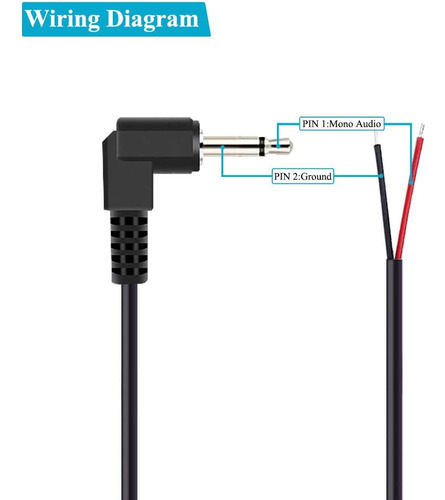 Reemplazo De Fancasee (2 Paquete De 6 Pies) 3.5 Mm 90 Grados