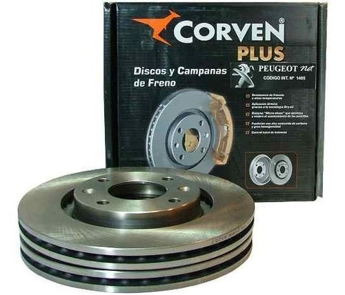 Jgo. Discos Frenolanteros Corven P/ Peugeot 206 1.4 N