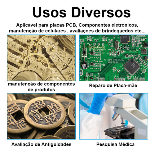 Microscópio Trinocular De Mesa Luowei Wc13-6565lz-tv