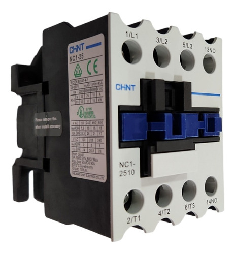 Contactor Nc1, 25a 3p+1na 11kw , Chint