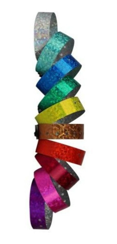 Pulseras Glitter Personalizadas Impresas Vip Fiesta X 1200u