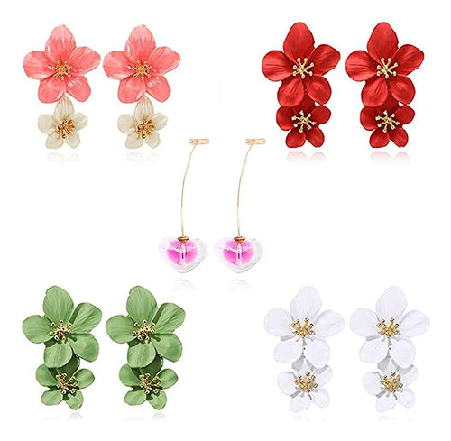 Aretes Bohemios Flores Para Mujeres Y Niñas Aretes Margarita