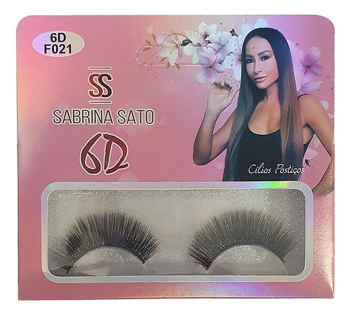 Cílios Postiços 6d Sabrina Sato - Material Sintético