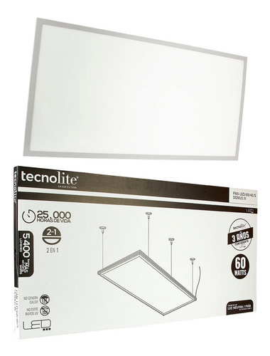 Luminaria Led Colgante Empo 4000k Domus 3 60w 110° Tecnolite