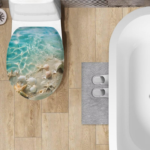 Funda De Asiento Flashideas Para Tapa De Inodoro Felpa Suave Color