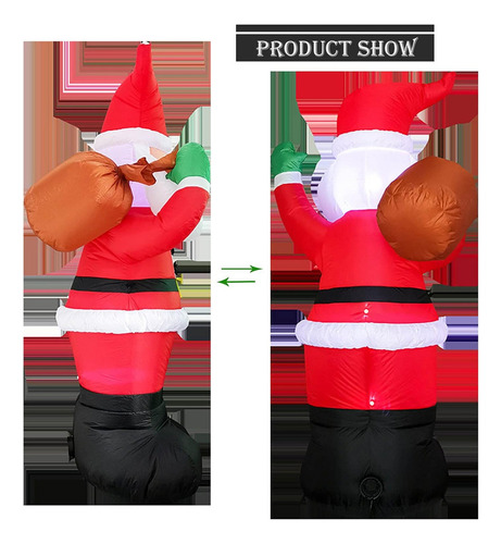 Ce Para Aa Decoração De Natal Papai Noel Inflável Gigante De