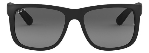 Lente De Sol Ray-ban Justin 0rb4165 Polarizado Justin Negro Polar Grey Gradient Black Rubber Black Rubber