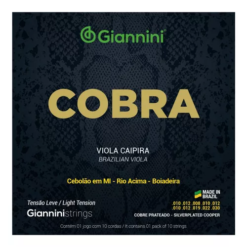 Encordoamento Giannini Viola Caipira Cebolao E Mi Cobre Full