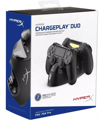 Base Cargadora Joystick Ps4 Charge Play Duo Hyperx Portatil