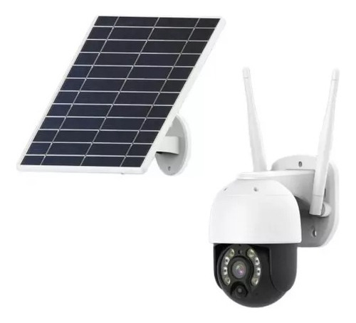 Cámara De Seguridad Ptz Solar 4mp Hd Wifi Vigilancia Cctv Ip