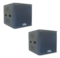 Comprar 2 Caixas Som Subwoofer 18 Ativo Top Crossover Limiter 3000w 