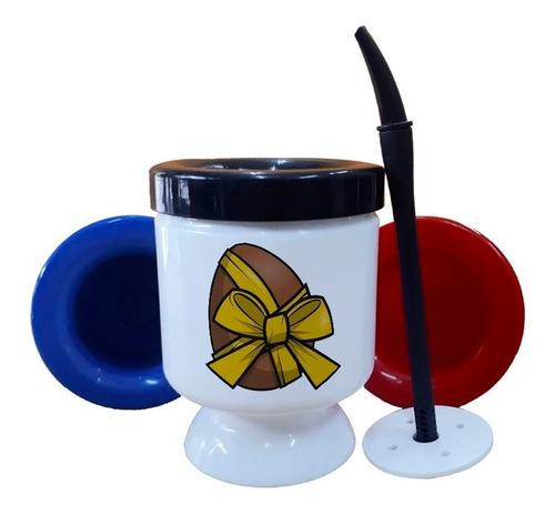 Mate Plastico Huevo De Pascua Chocolate Egg