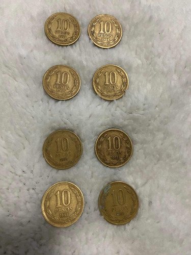 Tengo Monedas De 10 Con El Ángel De La Libertad  81 Al 89