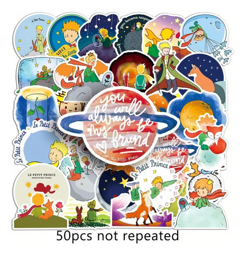 50 Calcomanías Sticker Impermeables De El Principito.