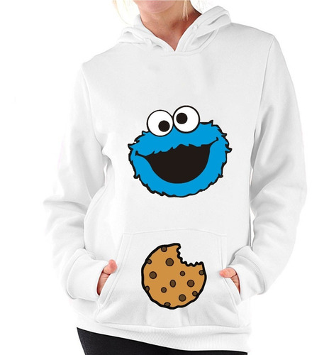 Sudadera Con Capucha Monstruo Come Galletas Unisex Adulto