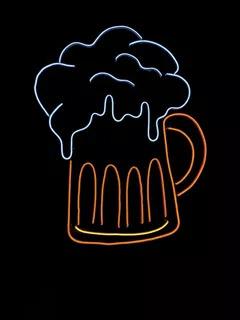 Letrero Led Neon En Acrilico De 3 Mm 40*43cm Cerveza Tarro