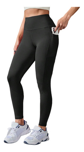 Leggings Deportivos Lycra® Compresión Bolsillos Yoga Gym Fit